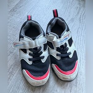 Kids Black and Red Sneakers with Lights